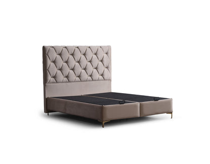 Lilit Upholstered Bed with Headboard and Base Boards