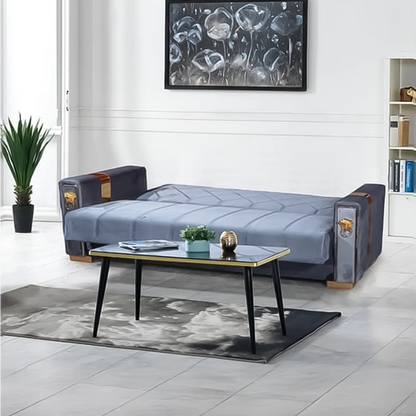 Lion Modern Gray 3 Seater Sofa