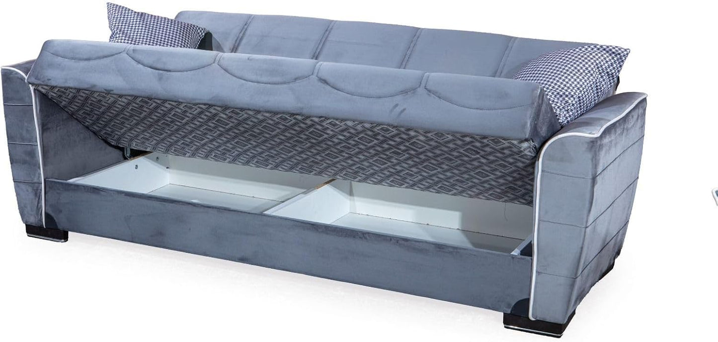 Tual 3 Seater Sofa - Gray