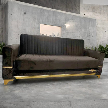 Istanbul Modern Black 3+2 Seater Sofa Set