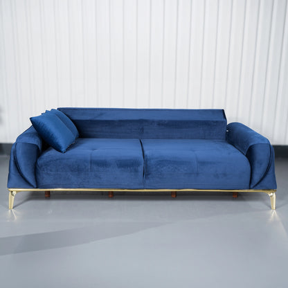 Royal Elegant Dark Blue 3+2 Seater Sofa Set