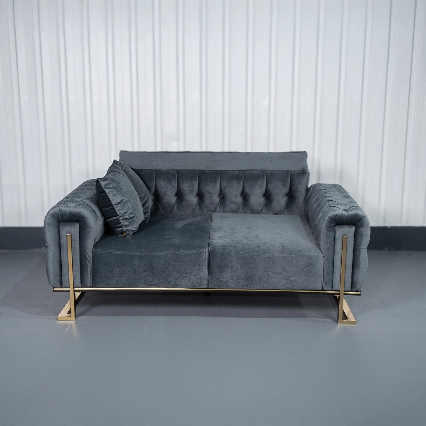 Tokio Elegant Dark Gray 3+2 Sofa Set